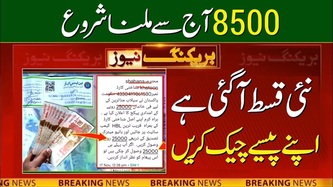 BISP Kafalat September 9000 Payment in Start Receiving in Bank Account