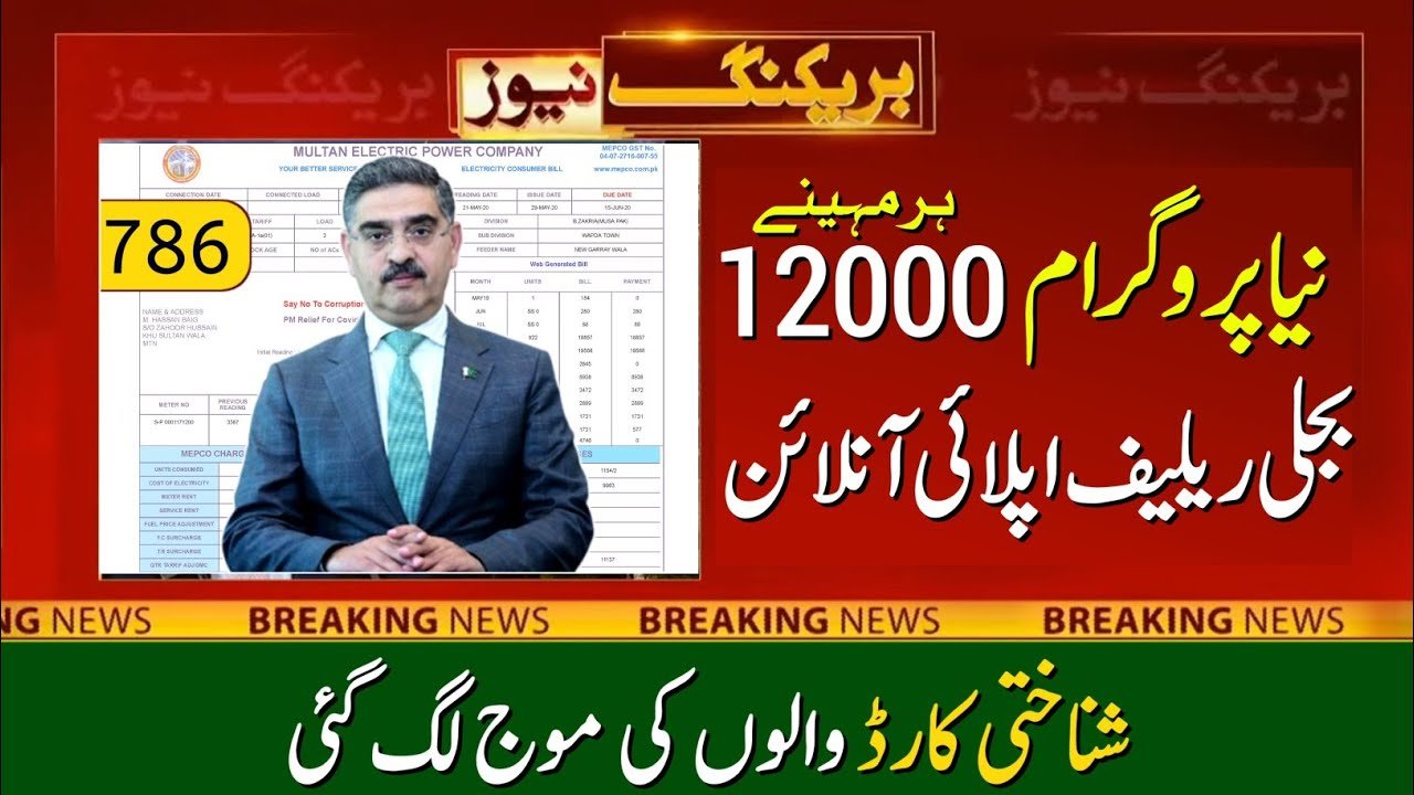 How to Apply for 786 Bijli Relief Program Online?