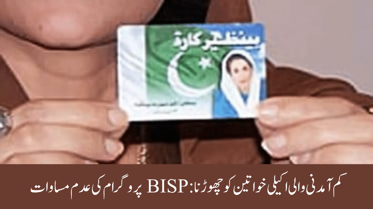 Leaving Out Single Low-Income Women: BISP Program Inequality