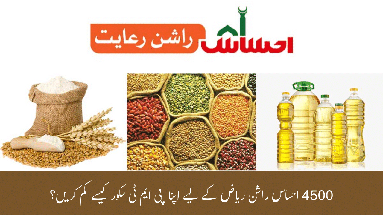 How to Reduce your PMT Score for 4500 Ehsaas Rashan Riayat?