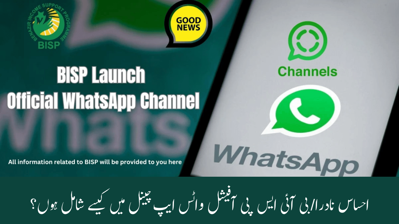 How to Join Ehsaas NADRA/BISP Official Whatsapp Channel?