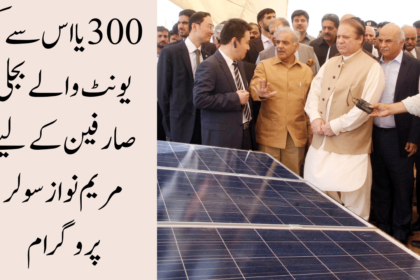 Maryam Nawaz Solar Program for power consumers of 300 or below units