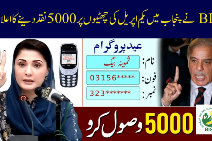 BISP Announces 5000 Cash on 1st April Holiday in Punjab